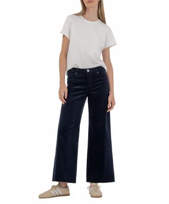 Kut from the Kloth Meg High Rise Fab Ab Wide Leg Jean In Black