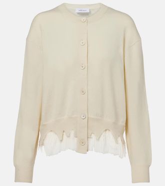 Alexander McQueen Deconstructed wool and cashmere cardigan