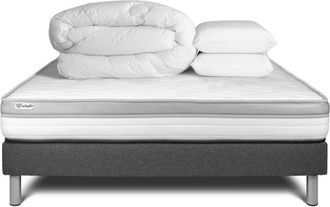 VITALIT Pack Colch&oacute;n Gris Espuma 140 X 190