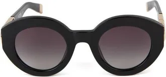 Furla Womens Sunglasses Glossy Black Acetate Eyewear
