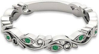 Allurez 14K 0.05 Ct. Tw. Emerald Ring