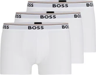 BOSS 3-Pack Power Stretch Cotton Trunks in Wht at Nordstrom, Size Xx-Large