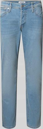 Jack & Jones Jack & Jones Straight Fit Jeans im 5-Pocket-Design Modell Glenn in Hellblau, Gr&ouml;&szlig;e 27/30