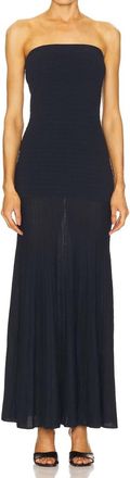 Line & Dot Arlo Tube Dress In Navy