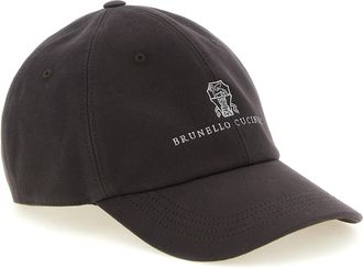 Brunello Cucinelli Logo-Embroidered Cotton Baseball Cap - Gray