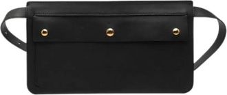 Burberry Pre-owned Leren Heuptas - Dames - Vintage Heuptassen - Zwart - ONE Size - Leer - Vintage