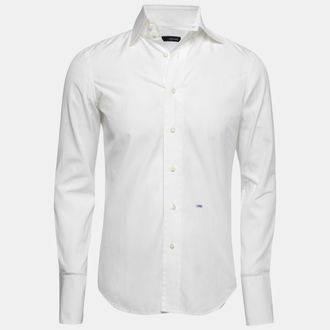 Dsquared2 White Cotton Button Front Shirt