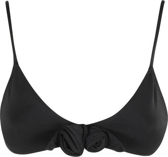 Coperni Bikini con applicazione a fiori - Nero