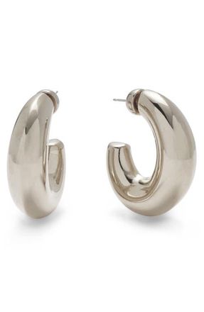 LADY GREY Bubble Hoop Earrings in Silver at Nordstrom