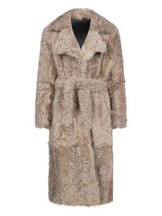 Ludovic de Saint Sernin shearling coat - Neutrals