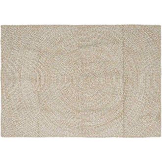 vidaXL Alfombras De &Aacute;rea Rectangular Natural Y 120 X 170 Cm Yute Vidaxl