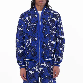 Burberry Reversible Ivy Print Bomber Jacket, Size Medium