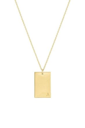 Set & Stones Goldie Initial Necklace in Gold /A at Nordstrom, Size 20