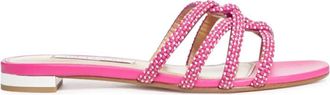 Aquazzura Elegante Zomersandalen - Dames - Sandalen - Roze - 36 1/2 EU - Leer - Schoenen