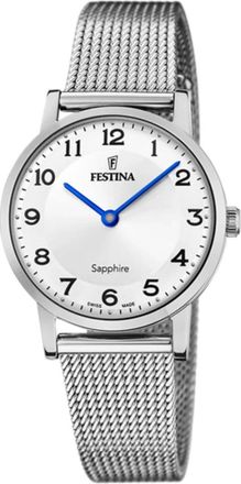 Festina Sapphire 29mm Quartz - Dames - Horloges - Grijs - ONE Size - Accessoires