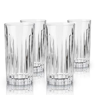Viski Reserve Milo Crystal Highball Glasses Set of 4 in Clear at Nordstrom