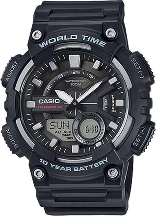 Casio Mens Analog-Digital Sport Watch with Black Dial - AEQ-110W-1AV