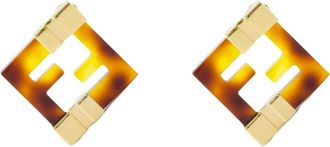 Fendi Accessoires, Dames, Geel, ONE Size, Chic Forever Oorbellen