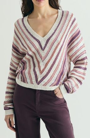 Scalpers Multicolored Striped Sweater in Ecrumulticolor at Nordstrom, Size Medium Eu