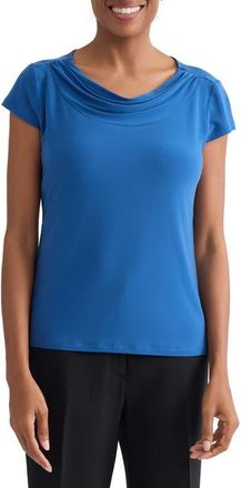 Kasper Cowl Neck Knit Top in Blue Night at Nordstrom, Size X-Small