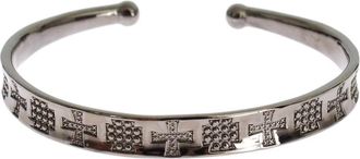 Nialaya Rhodium 925 Bangle Womens Bracelet