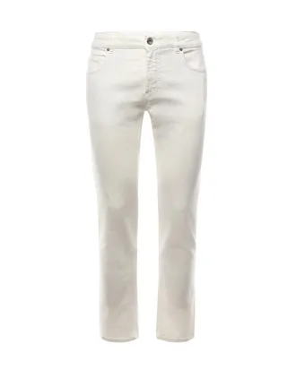 Eleventy Slim-Fit Denim with Five-Pocket Design and Unique Finishing