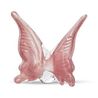 Tag Pink Art Glass Butterfly Decor 4.75x2.75x4.36 in in Yellow at Nordstrom