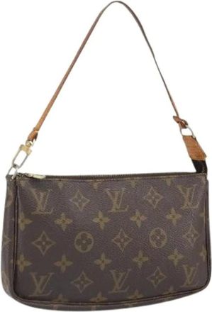 Louis Vuitton Pre-owned Mini Bags, female, Brown, Size: ONE SIZE Pre-owned Canvas Mini Bag