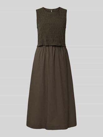 OPUS Midikleid im 2-in-1-Look Modell Wipella in Khaki, Gr&ouml;&szlig;e 42