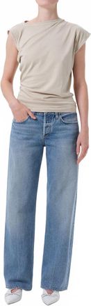 A Gold E Low Rise Loose Jeans In Vault