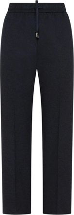 Seventy Pantalone in flanella - Dames - Straight fit broeken - Blauw - XS - Broeken