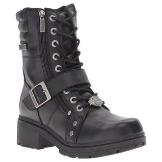 Harley-Davidson Harley Davidson Talley Ridge Leather Womens Ankle Boots - UK 7.5 - US 9.5 Women - EU 41 - Black - Size:UK 7.5