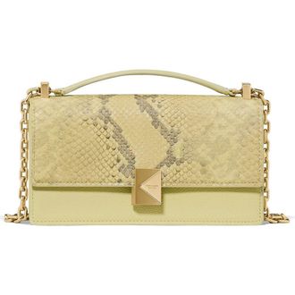 Kate Spade New York deco mixed media convertible leather crossbody bag in Pale Citron at Nordstrom