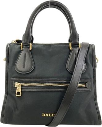 Bally Pre-owned Handbags, female, Black, Size: ONE SIZE Pre-owned Nylon Handbag