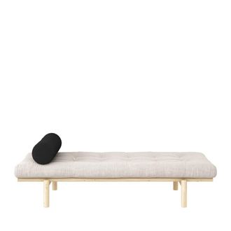 Karup Design Chaise longue de madera natural y tela - Crudo