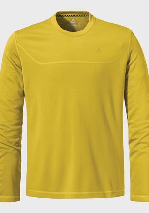 Sch&ouml;ffel Funktionsshirt SCH&Ouml;FFEL Hiking CIRC Longsleeve Style Smue MNS, Herren, Gr. 48, gelb (5455, gelb), Oberstoff: 100% Polyester, Rundhals, Shirts Funktion