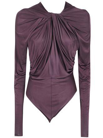 Balmain Long-Sleeve Body Twist Detail