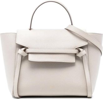 Celine Borsa a tracolla micro in pelle di vitello pieno fiore 2017 - Marrone