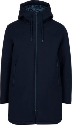 Herno Lange 3-laags Scuba Parka - Heren - Parka Jassen - Blauw - XL - Polyester - Jassen