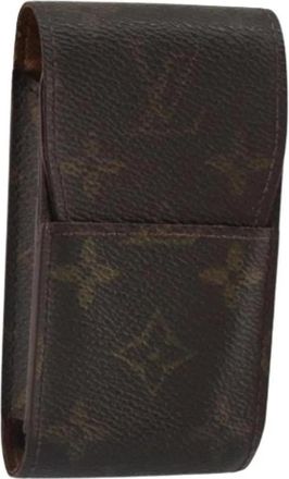 Louis Vuitton Pre-owned Vintage Canvas Portemonnee - Dames - Vintage Accessoires - Bruin - ONE Size - Vintage