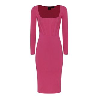 Pinko Midi Dresses, female, Pink, Size: 2XS Midi Sheath Dress