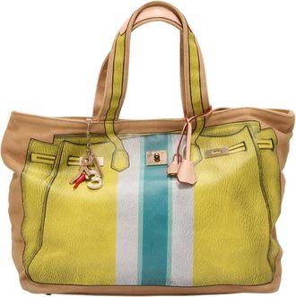 V&deg; 73 Bs5287 Borsa Canvas con Stampa - - Bags - Donna - Beige - ONE SIZE
