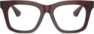 Burberry Sunglasses checked glasses - Red