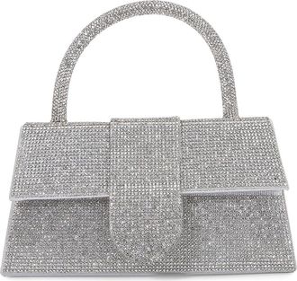Berness Rhinestone Embellished Top Handle Bag in Silver at Nordstrom Rack