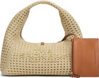 Marc Jacobs The Mini Raffia Sack Bag in Champagne at Nordstrom