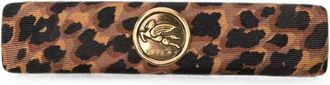 Etro Pegaso Leopard-Print Hair Clip - female - Etro - Accessories - Brown - ONE SIZE - Accessories