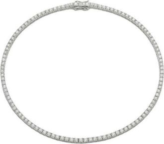 The M Jewelers NY The Thin Tennis Necklace in Silver at Nordstrom