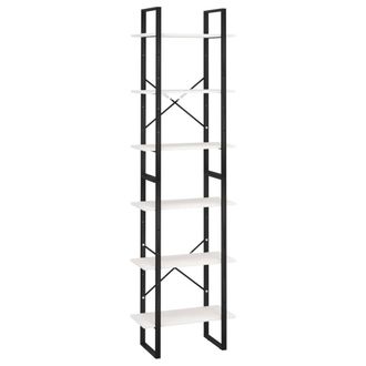 Berkfield Home Storage Shelf White 60x30x210 cm Solid Wood Pine | Size: 60 x 30 x 210 cm