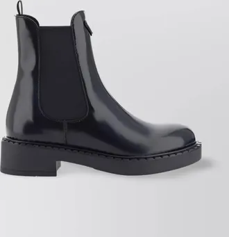 Prada leather ankle boots