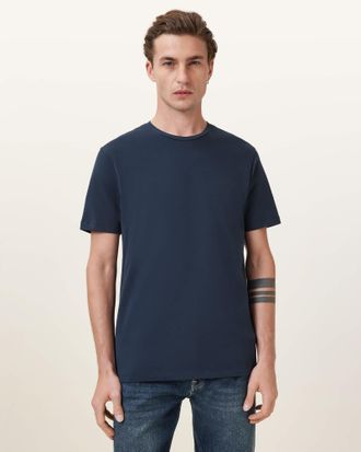 AllSaints Brace Brushed Cotton Crew Neck T-Shirt
